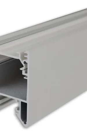 ISOLED Profilé de luminaire LED HALON alu argenté thermolaqué 200cm, bande de refroidissement Dernier Modèle