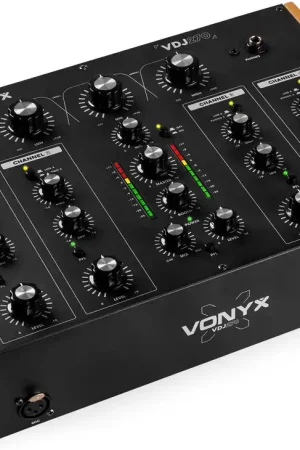 Seulement Aujourd’hui Table de mixage rotative DJ 4 canaux Vonyx VDJ270