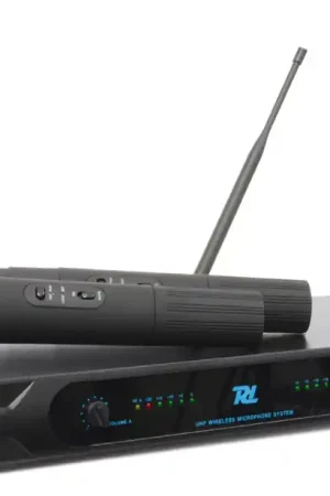 Réduction Power Dynamics PD722H Système de microphone sans fil UHF à 2 canaux avec 2 microphones