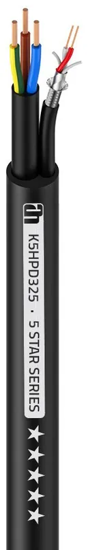 Adam Hall Cables 5 STAR HYBRID POWER DMX 325 - Câble hybride | Power & DMX | 3 x 2.5 mm² & 2 x Achat Immédiat