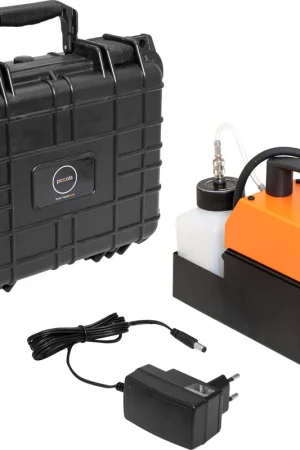 Meilleur Prix HAZEBASE piccola Machine à fumée alimentée par batterie 12V/200W DMX