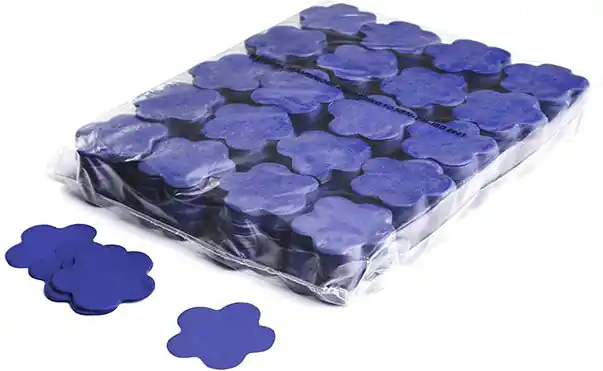 Achetez Aujourd’hui Magic FX Slowfall confetti fleurs Ø 55mm - Bleu foncé 1kg