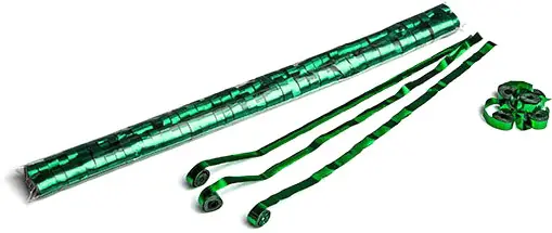 Magic FX Serpentins métalliques 5m x 0.85cm - Vert Authentique
