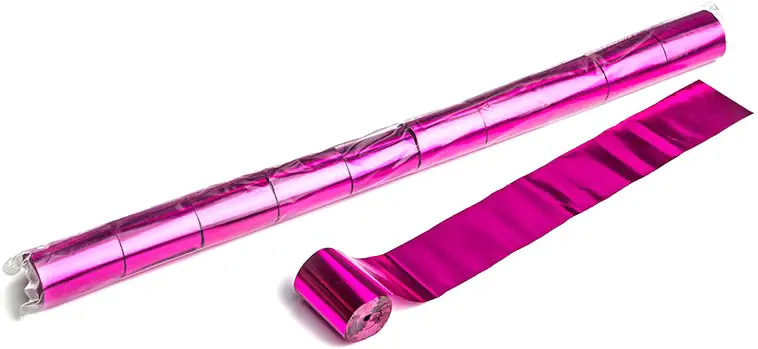 Commande En Gros Magic FX Metallic Stadium Streamers 20m x 5cm - Rose