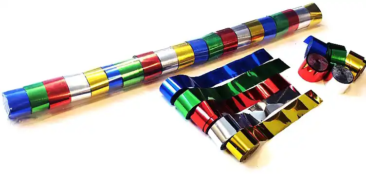 Acheter En Ligne Magic FX Metallic Stadium Streamers 20m x 2.5cm - Multicolore