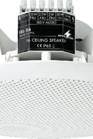 Achat Immédiat MONACOR EDL-156 Haut-parleur Public Adress pour plafond, résistant aux intempéries