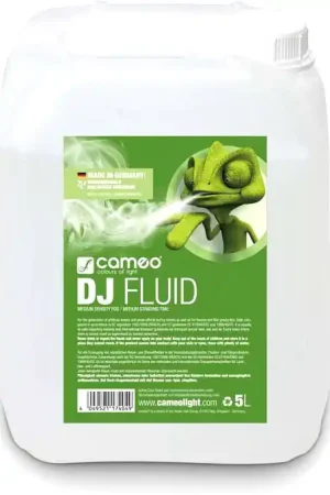 Certifié Cameo DJ FLUID 5 L - Liquide pour machines à fumée à densité et tenue moyennes 5 L