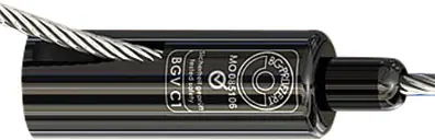 Offre Limitée Support de câble Type80SV III ZW M12i - pour 6 & 8mm cordes jusqu'à 240 kg