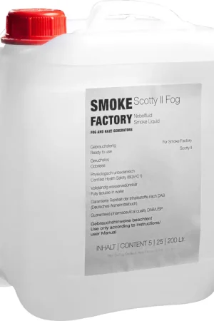 Prix Réduit Smoke Factory fluide spécial Scotty II Fog 25L