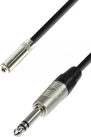 Prix Promo Adam Hall Cables 4 STAR BYV 0300 - Rallonge Casque Mini-Jack 3,5 mm stéréo vers Jack 6,35 mm