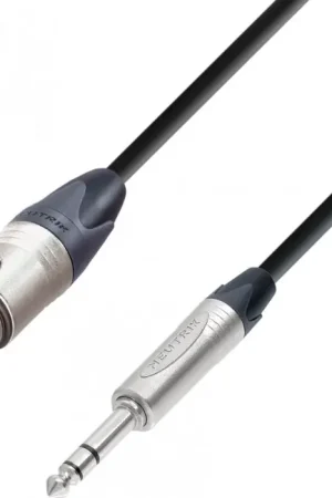 Adam Hall Cables 5 STAR BF V0300 - Câble Micro Neutrik XLR femelle vers Jack 6,35 mm TRS stéréo Marque