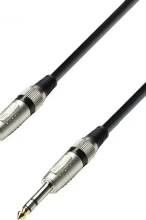 Adam Hall Cables 3 STAR BVV 0090 - Câble Audio Jack 6,3 mm TRS stéréo vers Jack 6,3 mm TRS Meilleur Choix