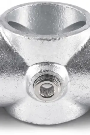 Achetez Aujourd’hui Raccord de tube Riggatec, pièce transversale continue pour tube de 48,3 mm, en argent