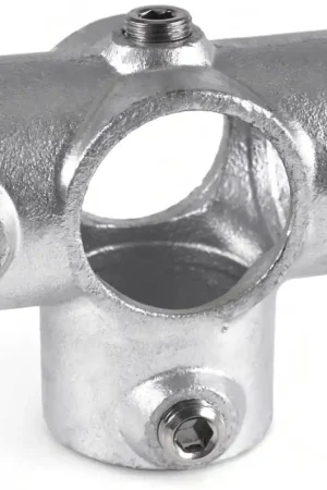 Raccord de tube Riggatec Pièce en T pour tube de support pour tube de 48,3 mm en argent Petit Prix