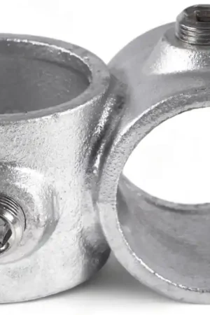 Quantité Limitée Raccord de tuyau Riggatec, pièce transversale à 90° pour tuyau de 48,3 mm en argent