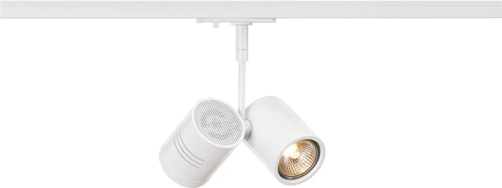 Acheter Direct SLV BIMA, spot pour rail 1 allumage, intérieur, double, blanc mat, GU10/QPAR51, 2x 50W max -B-Stock-