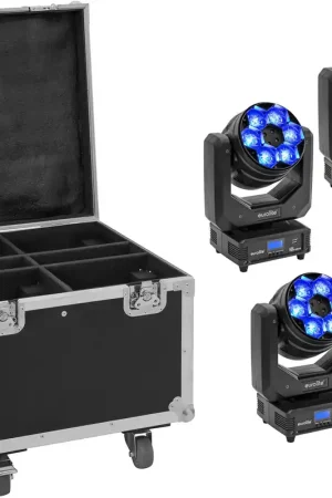 Acheter Direct EUROLITE Set 4x LED TMH-H240 Beam/Wash/Flower Effect + Case