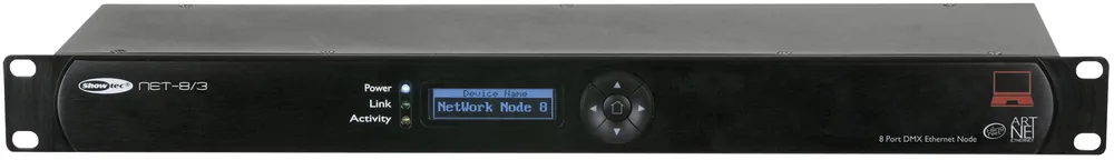 Produit De Marque SHOWTEC NET-8/3 Nœud Art-Net/Kling-Net à 8 canaux - XLR 3 broches