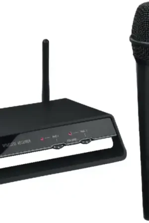 IMG STAGELINE TXS-2402SET Système microphone sans fil digital, 2 canaux, PLL, 2,4 GHz Réduction