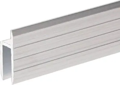 Offre Limitée Adam Hall Hardware 6126 - Profilé en h en aluminium pour portes à crémaillère de 7 mm