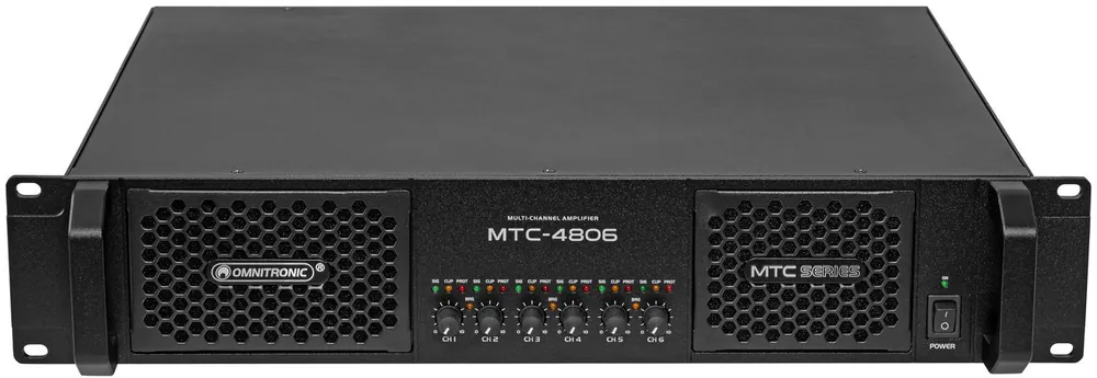 OMNITRONIC MTC-4806 Amplificateur à 6 canaux Livraison Express
