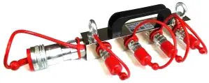 Acheter En Ligne Bloc de distribution de CO2 haute pression Magic FX (1x tuyau 3/4 en entrée, 4x 3/8 en sortie)