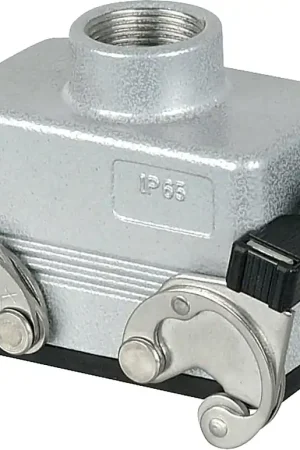 Affaire À Saisir ILME 10P Hotte pour câbles à entrée par le haut PG16 Gris avec clips