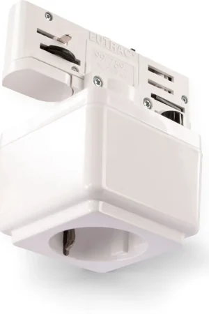 Offre Limitée Eutrac 3 Phases Socle Multi Adaptateur, Bus de données Option, blanc