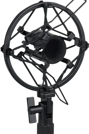 SHOWGEAR Support pour microphone 22-24 mm, filetage 5/8 - antichoc - noir Expédié Aujourd’hui