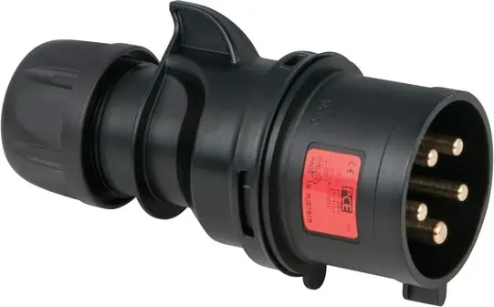 Prix Promo PCE CEE 32A 400V 5p Plug Male - Noir, Turbo Twist, IP44