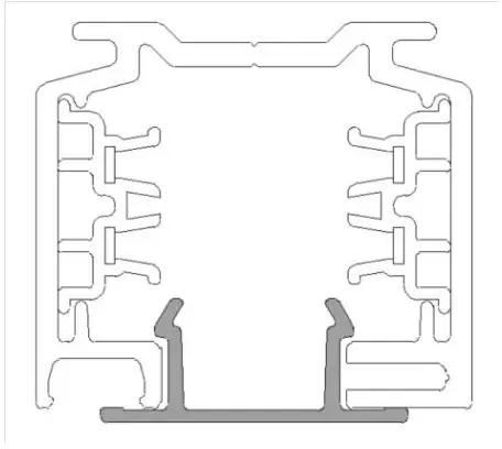 Offre Du Jour Profilé de recouvrement Eutrac pour barre omnibus triphasée, gris, 1 m