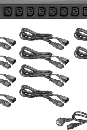 Achat Immédiat Adam Hall 19" Parts 87471 IEC - Multiprise 19" 10 prises, prises femelles avec terre CEI C13