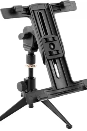 Nouvelle Collection OMNITRONIC Set KS-4 Support de Microphone de Table + PD-4 Support de Tablette
