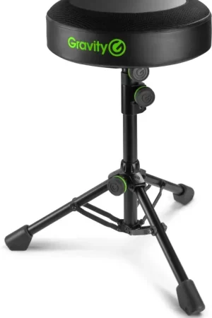 Achat Immédiat Gravity FD SEAT 1 - Round Musicians Stool Foldable, Adjustable Height