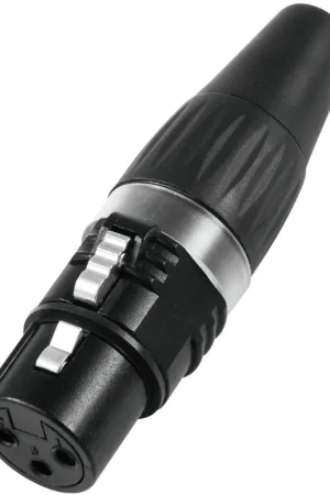 HICON Fiche XLR 3 broches HI-X3CF-BLK Paiement Sécurisé