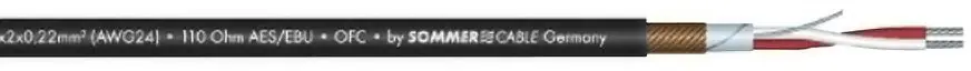 Acheter Direct SOMMER CABLE Câble DMX 2x0.22 100m bk SC-Semicolon