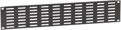 Acheter En Ligne Adam Hall 19" Parts 87222 VH - Panneau aération 2 U pour rack 19", fentes horizontales, profil en U