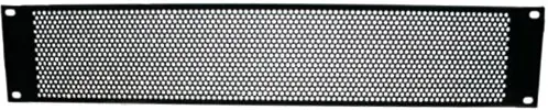 Adam Hall 19" Parts 87222 VR - Panneau aération 2 U pour rack 19", trous ronds, profil en U Prix Choc