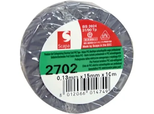 Vente Directe Adh&eacute;sif PVC gris 15mm x 10m 102807 &bull; SCAPA