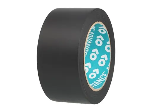 ADVANCE &bull; Adh&eacute;sif AT7 PVC noir pour tapis de danse 50mm x 33m 161911 / 200392 Soldes