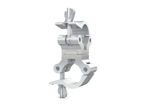 CELL &bull; Collier alu double fixe 90&deg; M12 &Oslash; 48/51mm CMU 540kg largeur 50mm Nouvelle Collection