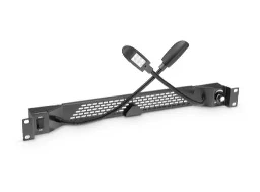 Eclairage de rack &bull; Double LED blanc/bleu 19" 1U + dimmer Bon Marché