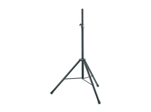 K&M &bull; Pied d'enceinte en aluminium noir pour enceinte 40 kg &oslash; 35 mm H 2 m Dernière Chance