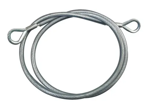 Élingue de levage diamètre 4 mm 50 cm 140 kg cossée gainée manchonnée Haute Qualité