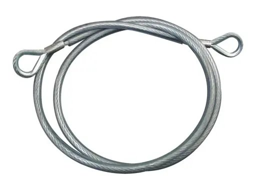 Réduction Élingue de levage diamètre 4 mm 100 cm 140 kg cossée gainée manchonnée