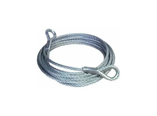 Élingue de levage diamètre 4 mm 300 cm 140 kg cossée manchonnée Dernier Modèle