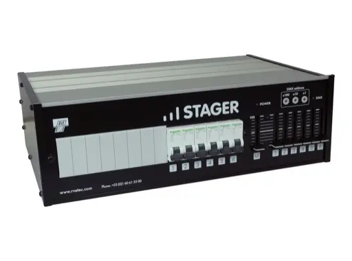 Produit De Marque RVE &bull; Gradateur Stager610D 6X10A + inter diff 30mA + DPN