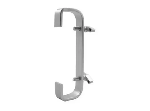 Soldes DOUGHTY &bull; Crochet double 360 mm pour tube &Oslash; 50 mm charge 40kg