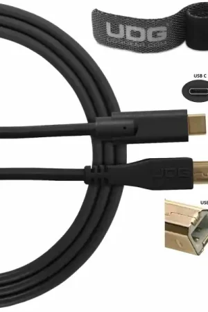 Achat Immédiat UDGUltimate Audio Cable USB 2.0 C-B Straight 1,5m - U96001BL (1,5m)