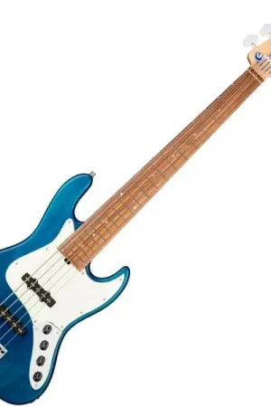 Certifié Sadowsky MetroLine 21-Fret Vintage J/J Bass Alder (5-String, Germany, Morado) - ocean blue transparent satin
